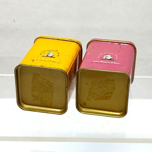 John Wagner & Sons Tea Tins Set Orange Pekoe & India Collectible Kitchen Décor - Picture 5 of 6